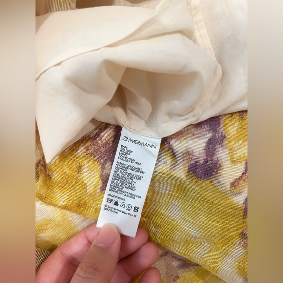 NWT AU2 RUNWAY LOOK Zimmermann HIGH TIDE PEPLUM MINI Dress - Picture 14 of 14